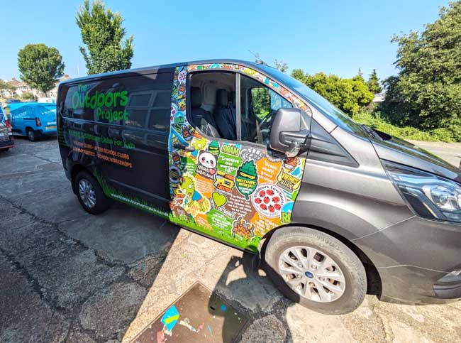Outdoors summer vehicle wrap