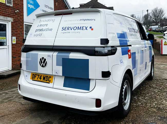 Van wrap design for Servomex