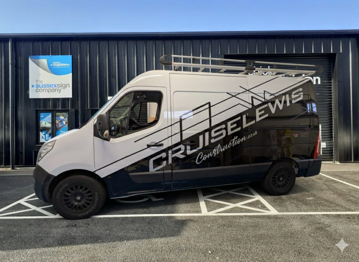 Cruise Lewis Construction Van Wrap
