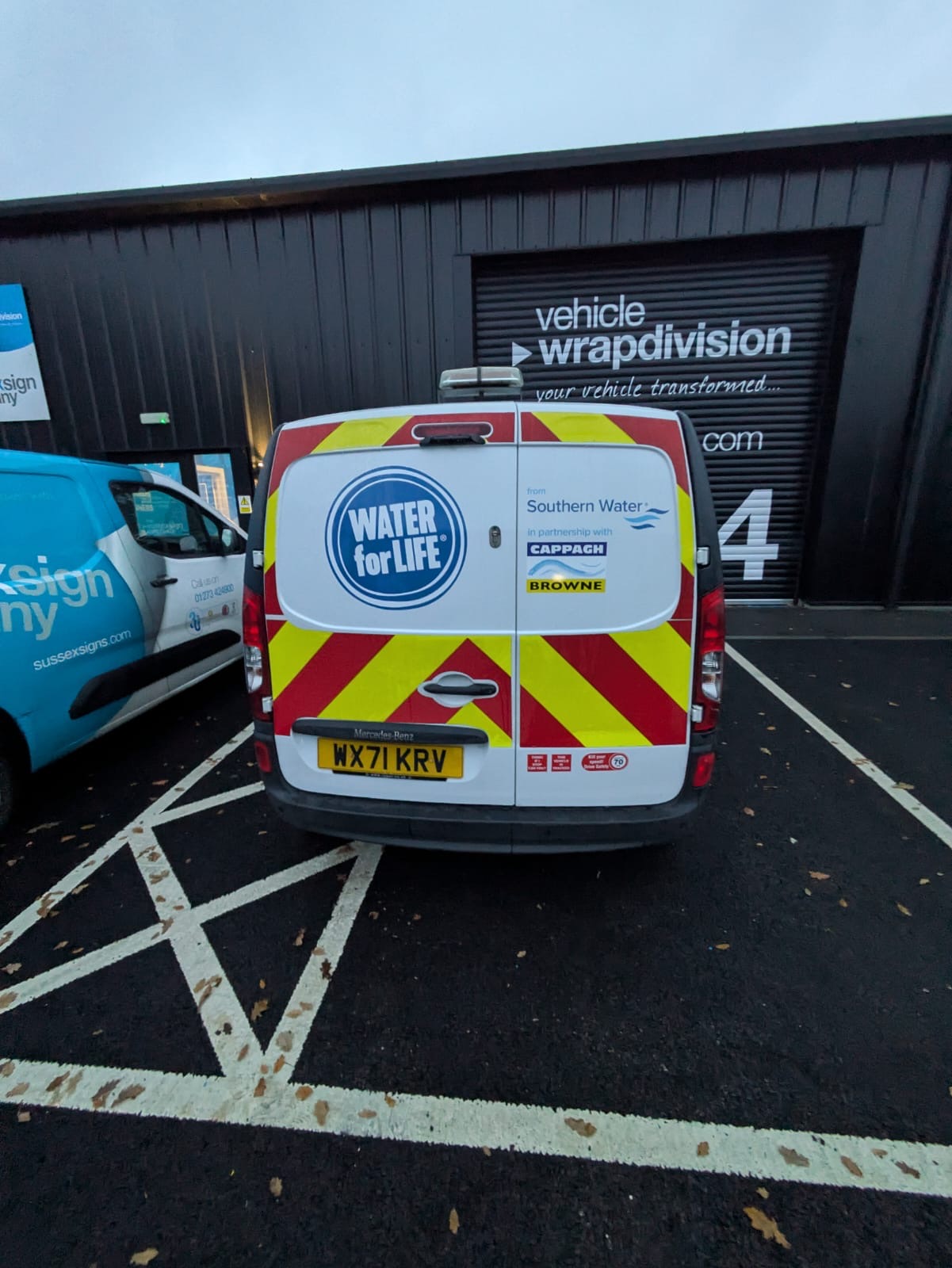 Southern Water Van with Chapter 8 Compliant Chevrons