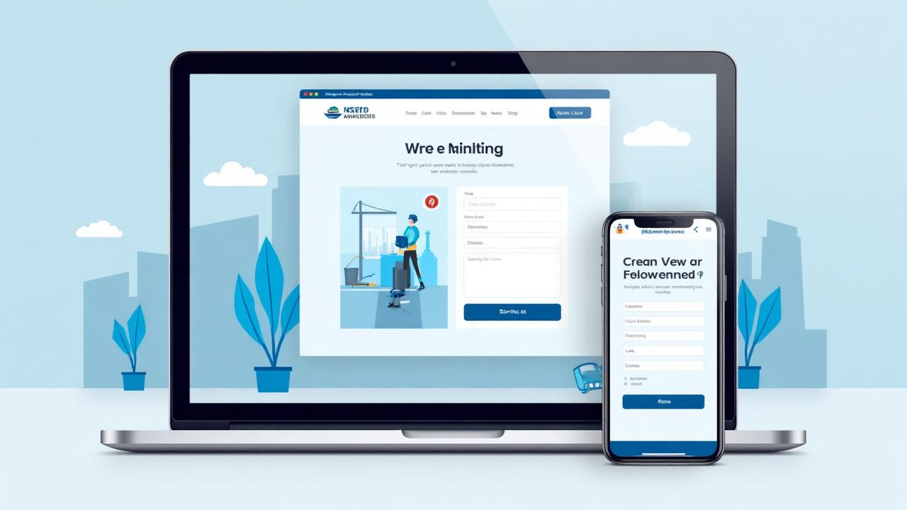 1-page trade website concept showing photos, reviews, FAQs and contact info for Sussex tradespeople